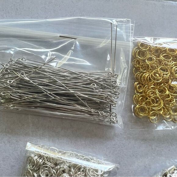Jewelry Making Supplies Kit with Gold and Silver Components - Picture 2 of 13
